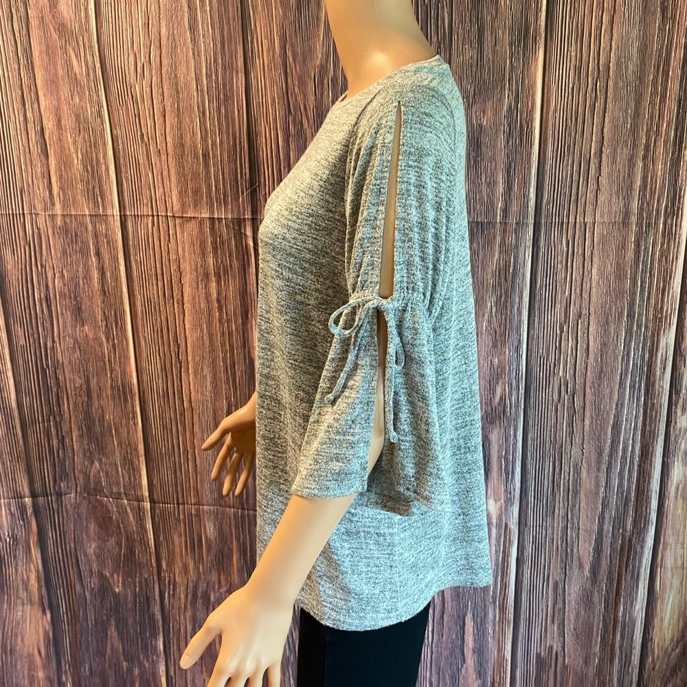 Loft Size Small Gray Soft Comfy Statement Sleeve … - image 4